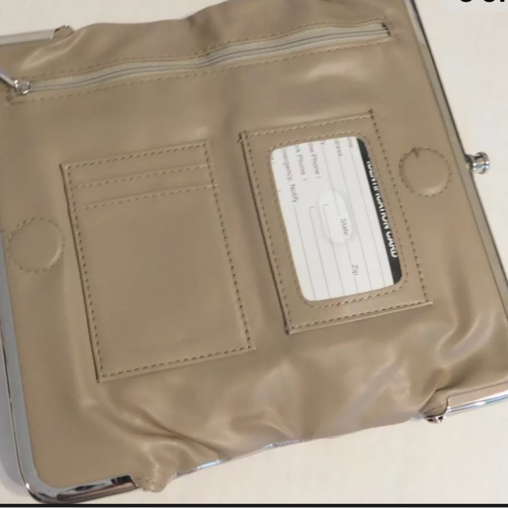 Silver magnetic wallet